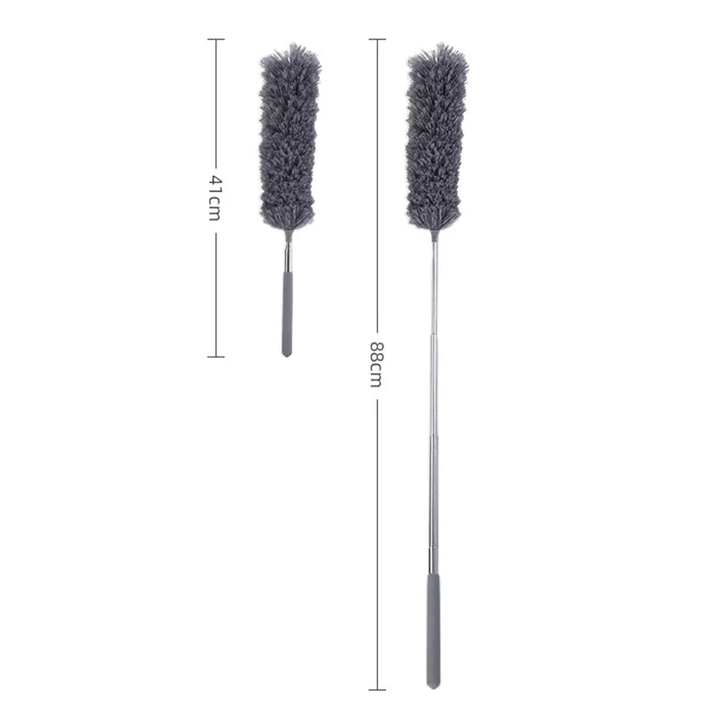 Retractable Duster Stainless Steel Long Handle Dusting Brush Car