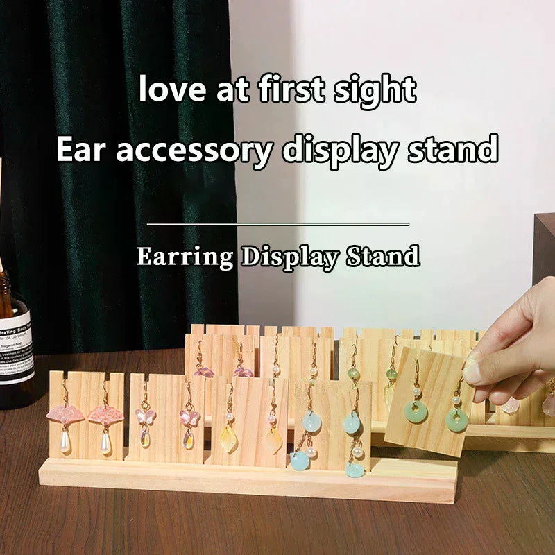 Wooden Earring Display Stand | Single, Double & Triple Row