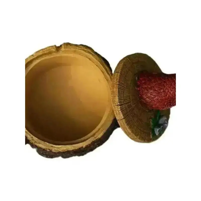 Resin Ashtray with Lid – Animal Statue Cigar Ash Holder Decor