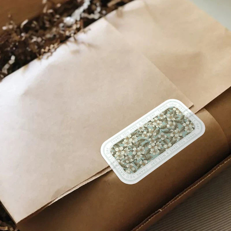 100pcs "Happy To See You Too" Thank You Stickers | Gift Packaging
