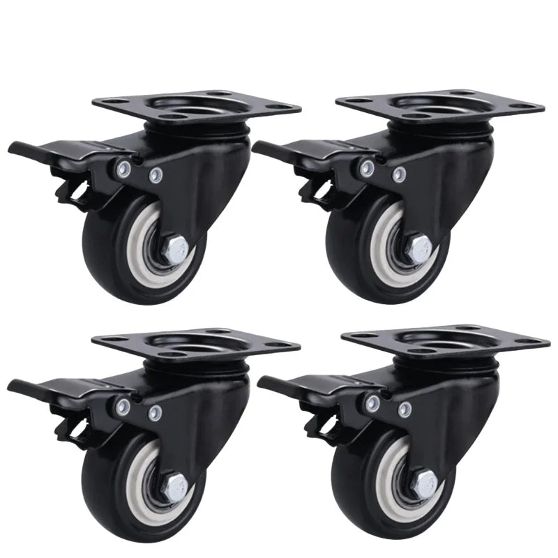 4-Pack Heavy Duty Swivel Caster Wheels with Brake – 180kg