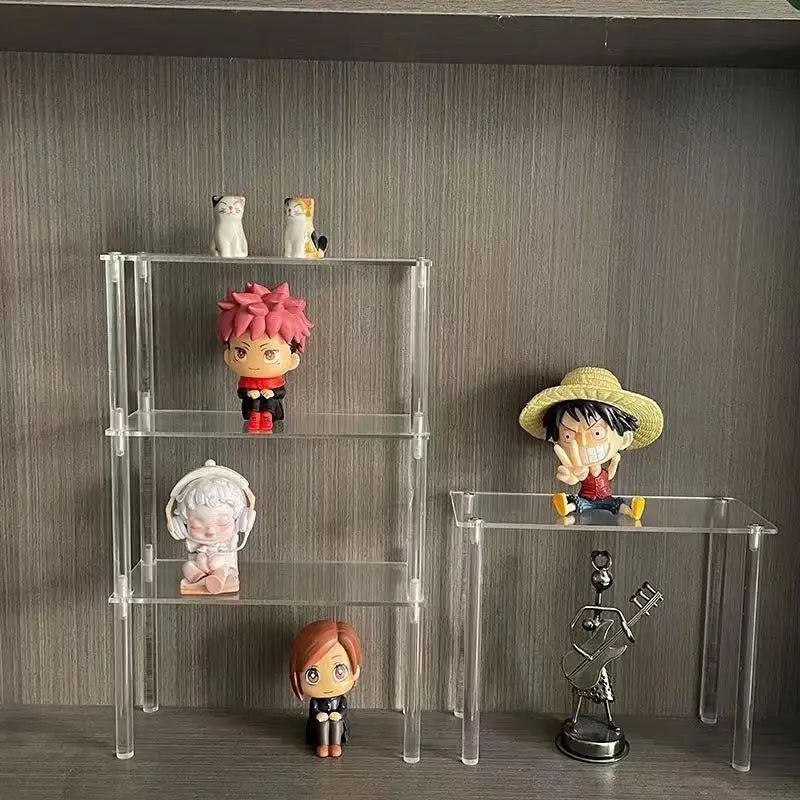 Acrylic Multi-Layer Display Rack for Figurines, Dolls & Toys