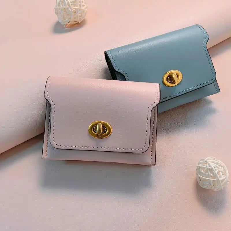 Women's PU Leather Short Wallet – Multi-Card Hasp Coin Purse
