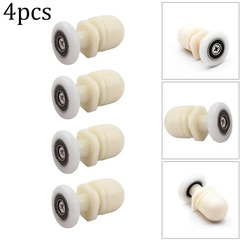 Shower Door Rollers 19/23/25mm – Set of 4 Replacement Pulleys