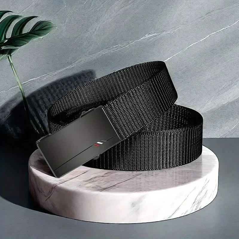 Men's Canvas Belt Quick Release Automatic Buckle | Outdoor Sports