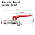 Zinc Alloy 1/2" Garden Faucet with Handle & Washing Machine Nozzle