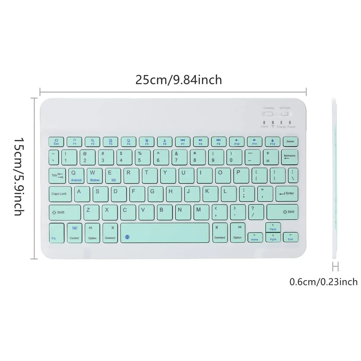 Ultra-slim Wireless Keyboard Mini 78-Key Bluetooth-compatible