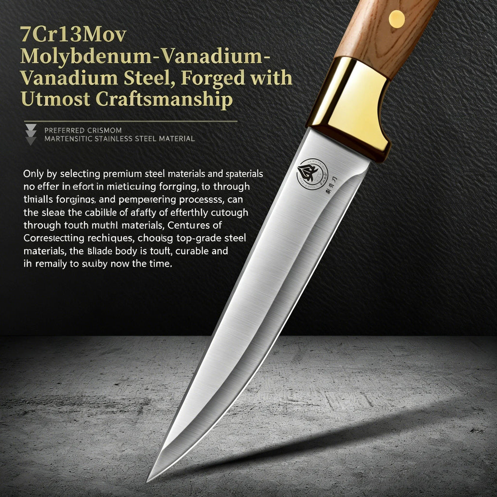Kitchen Butcher Knife Set with Leather Sheath – 1 or 3 Piece