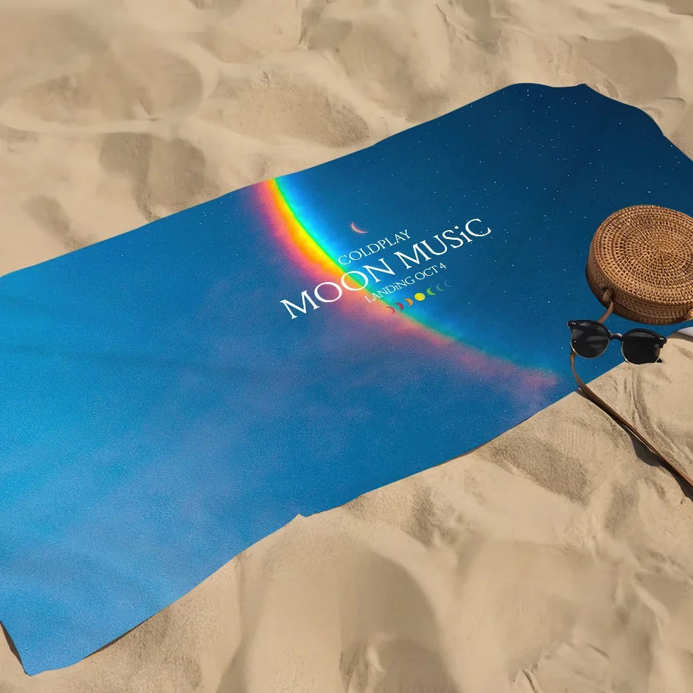 Coldplay Moon Music Quick-Dry Beach Towel | Sports & Travel