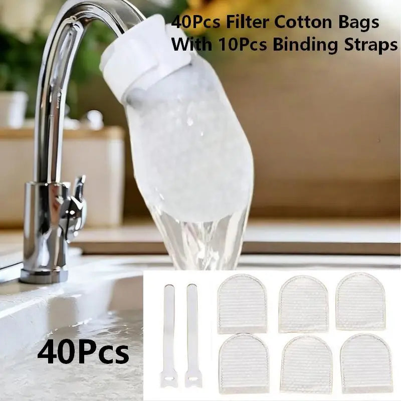 Disposable Faucet Filter Cotton Bags | Water Purifier Sock 40–100 Pcs