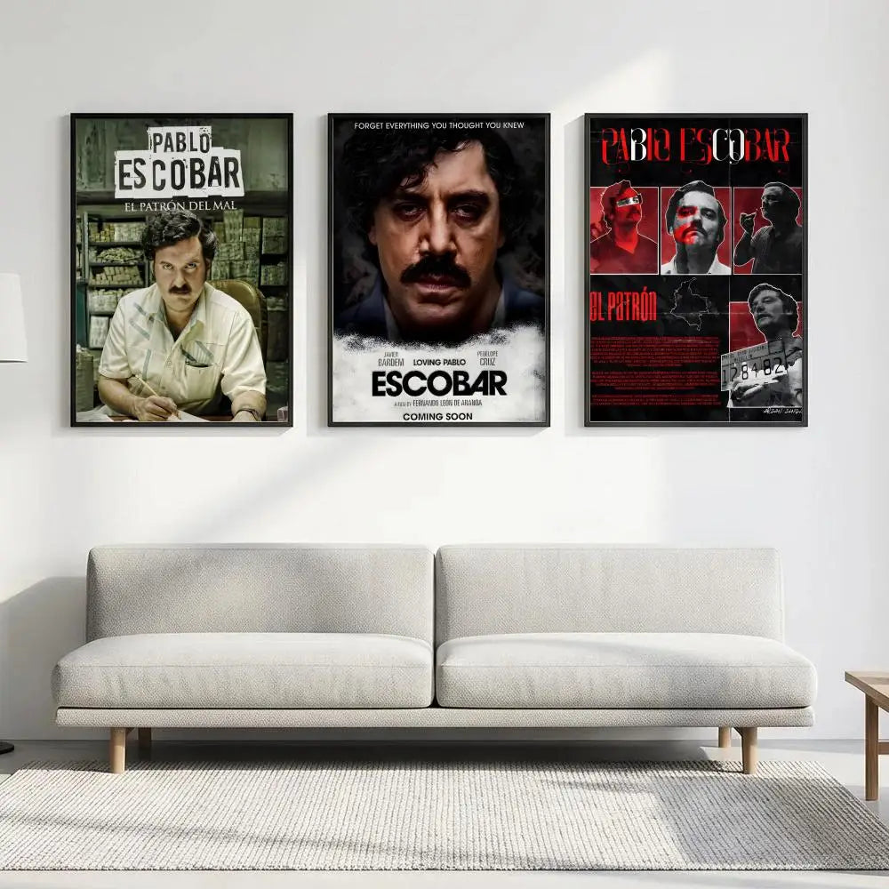 Pablo Escobar HD Wall Poster – Waterproof Sticky Wall Art