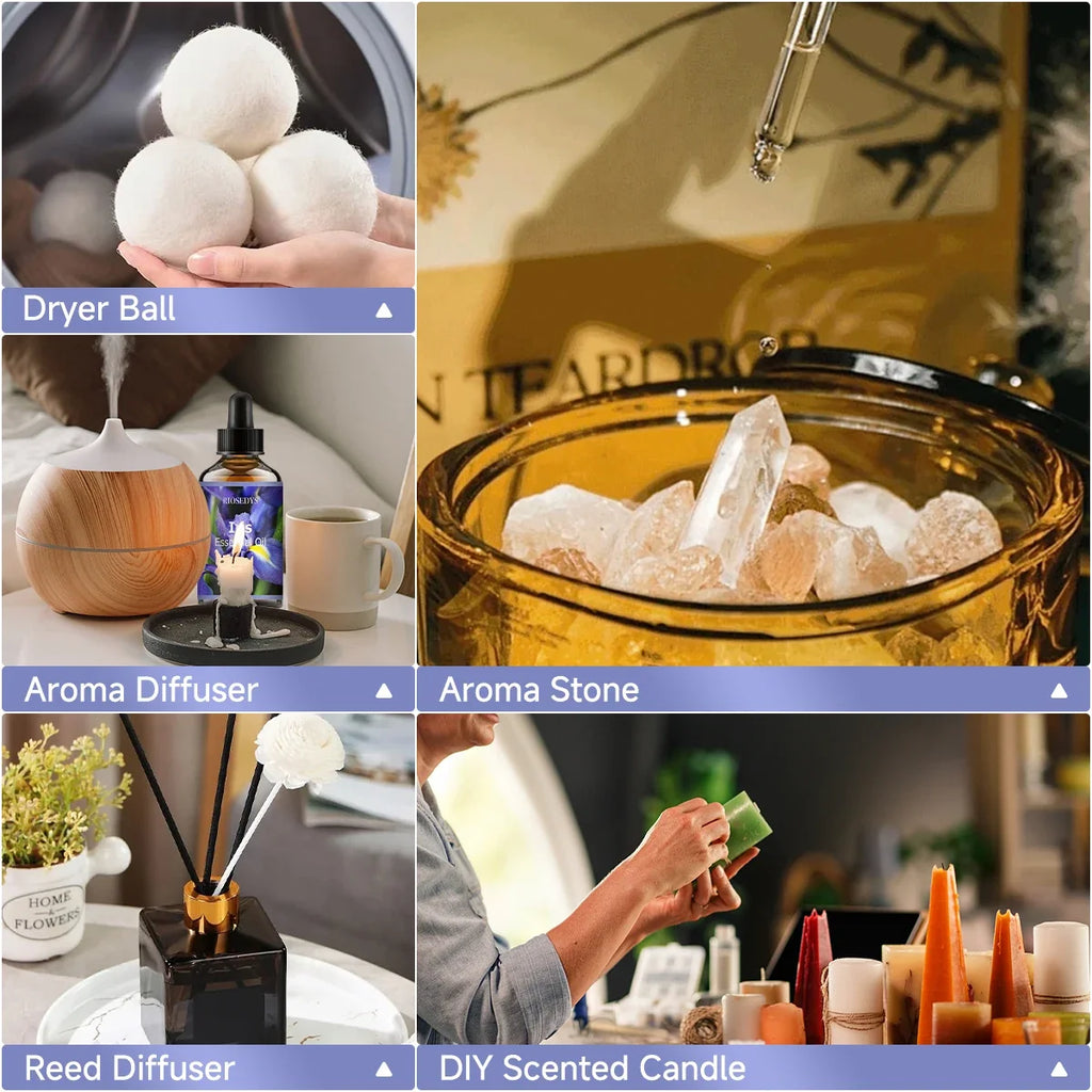 RIÔSEDYS Iris Essential Oil – Massage, Hair Care & Diffuser