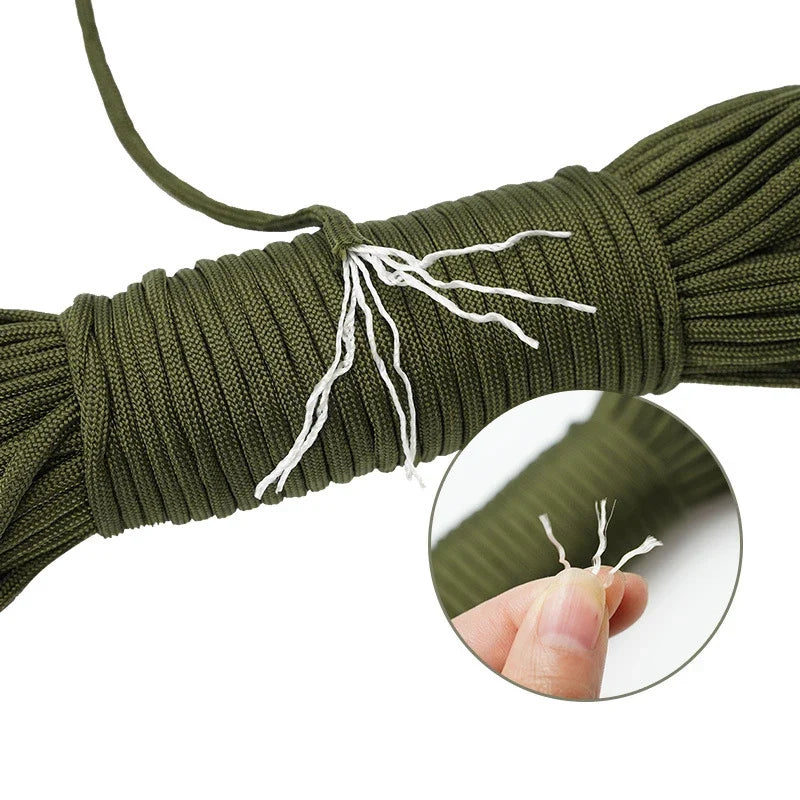 4mm 7-Core Paracord Rope 31m – 280 lb Braided Survival Cord