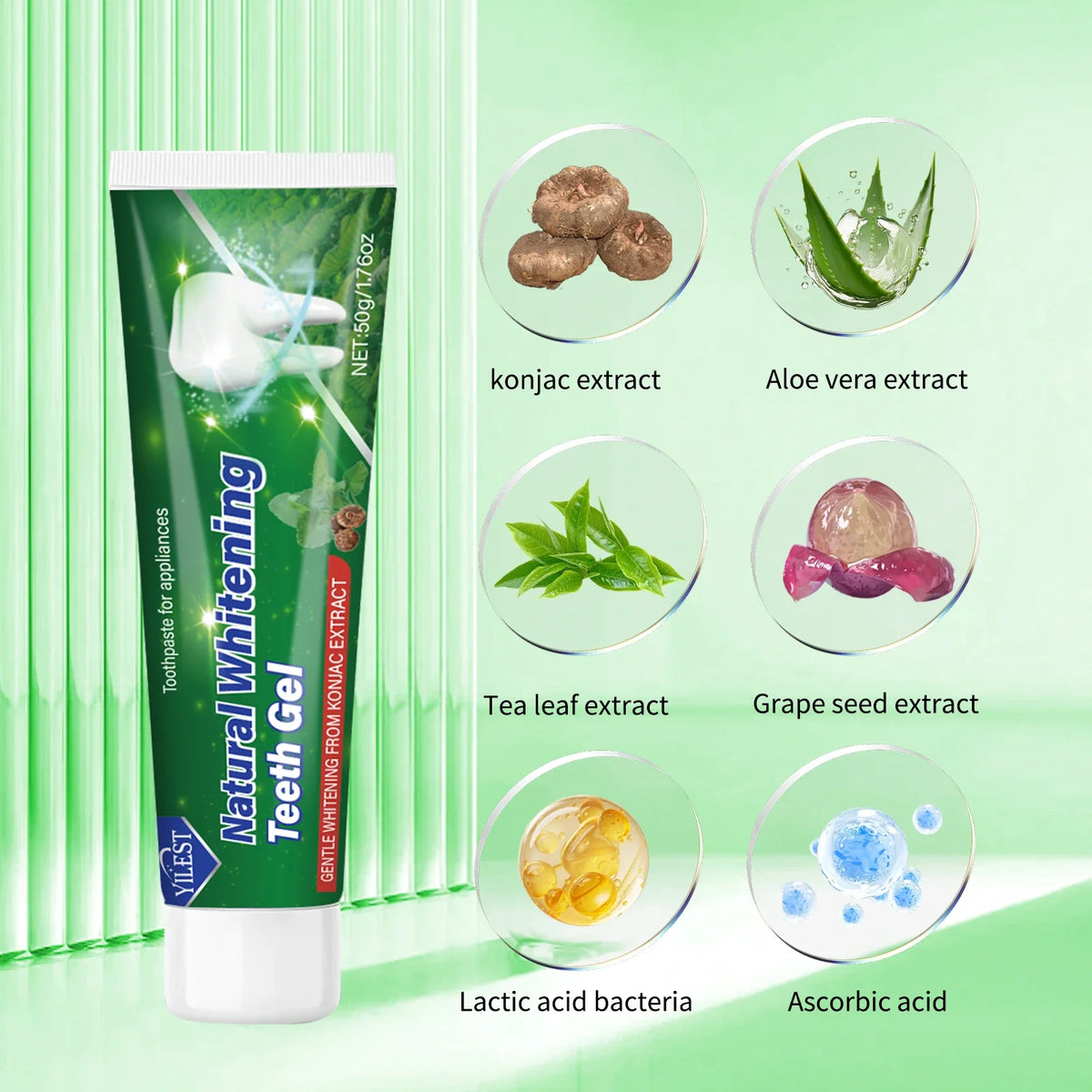 Natural Whitening Toothpaste – Remove Plaque & Stains