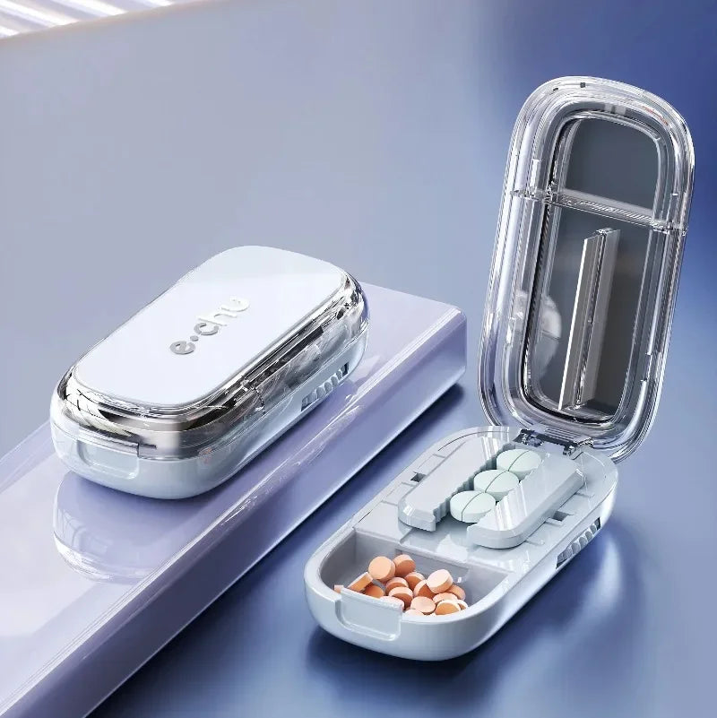 Multi-Functional Pill Cutter & Storage Box | 1/4, 1/3, 1/2 Split
