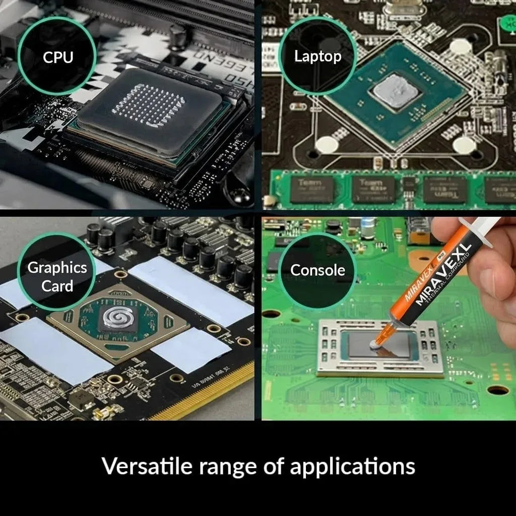 MIRAVEXL 8g Thermal Paste for CPU & GPU – 12.4W/mK Non-Conductive