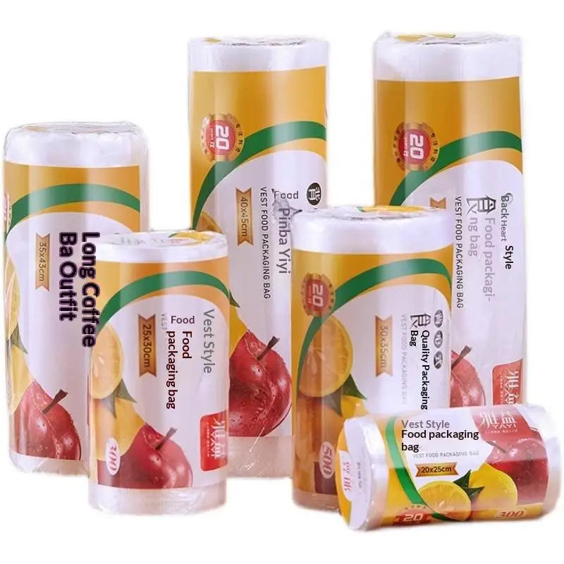 Food Grade PE Food Preservation Bags 200/300/500 Pcs Roll