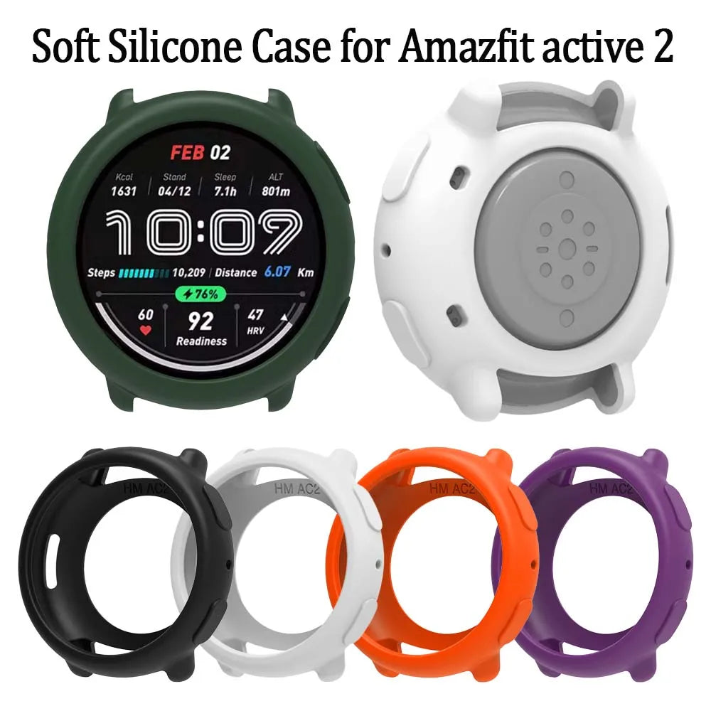 Silicone Case for Amazfit Active 2 – Candy Color Full Cover
