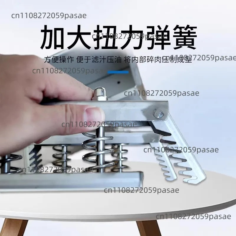 1kg Stainless Steel Ham & Bacon Meat Press Mold | Double Spring