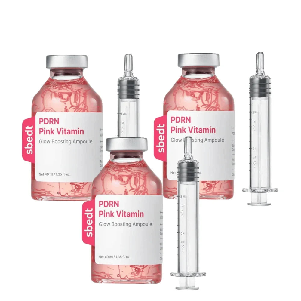 Collagen Peptide Pink PDRN Brightening Essence Ampoule Set