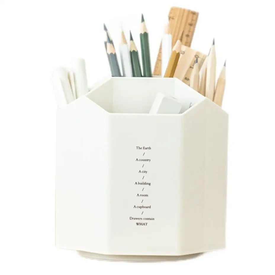 360° Rotating Pen Holder – Large Capacity Desk Organizer