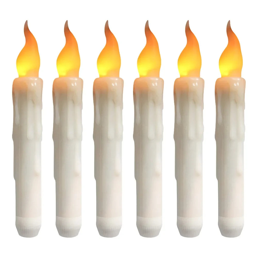 LED Flameless Taper Candles Battery Operated | Set of 6–36
