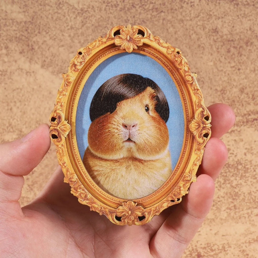 Retro Framed Art Fridge Magnet | Quirky Cartoon Animal Magnet
