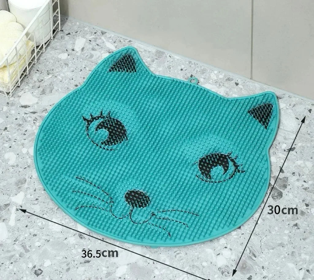 Cartoon Cat Non-Slip Bath Mat – Shower Scrubbing Massage Pad