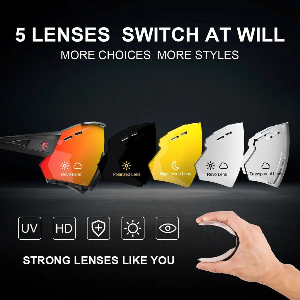 X-TIGER Photochromic Cycling Sunglasses Polarized UV400