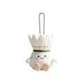Kawaii Plush Badminton Keychain – Cute Fluffy Bag Charm Gift
