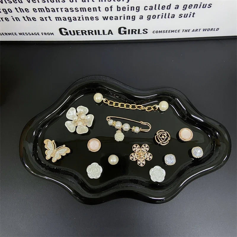 Fashionable Shoe Accessory Made Metal Chain Clasp Removable Suitable