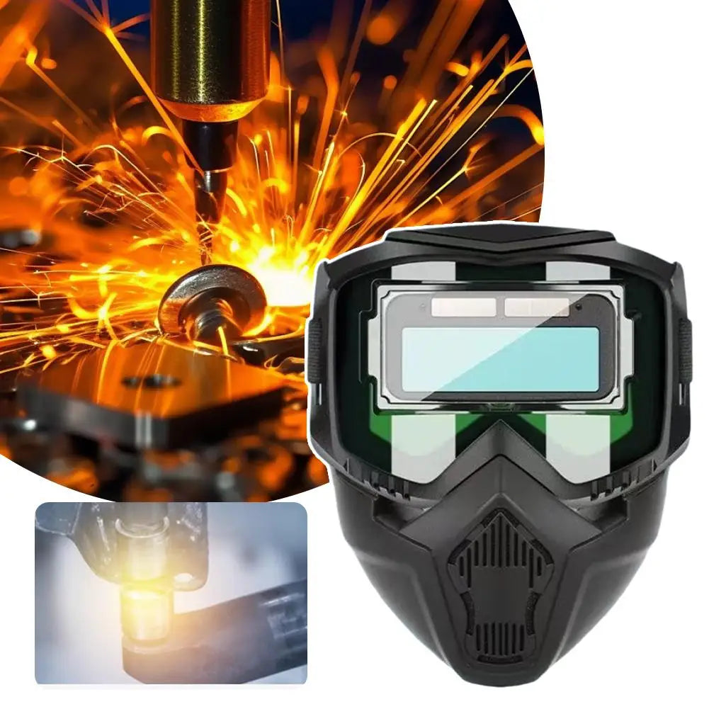 Auto-Darkening Welding Helmet | Adjustable Head-Mount PVC