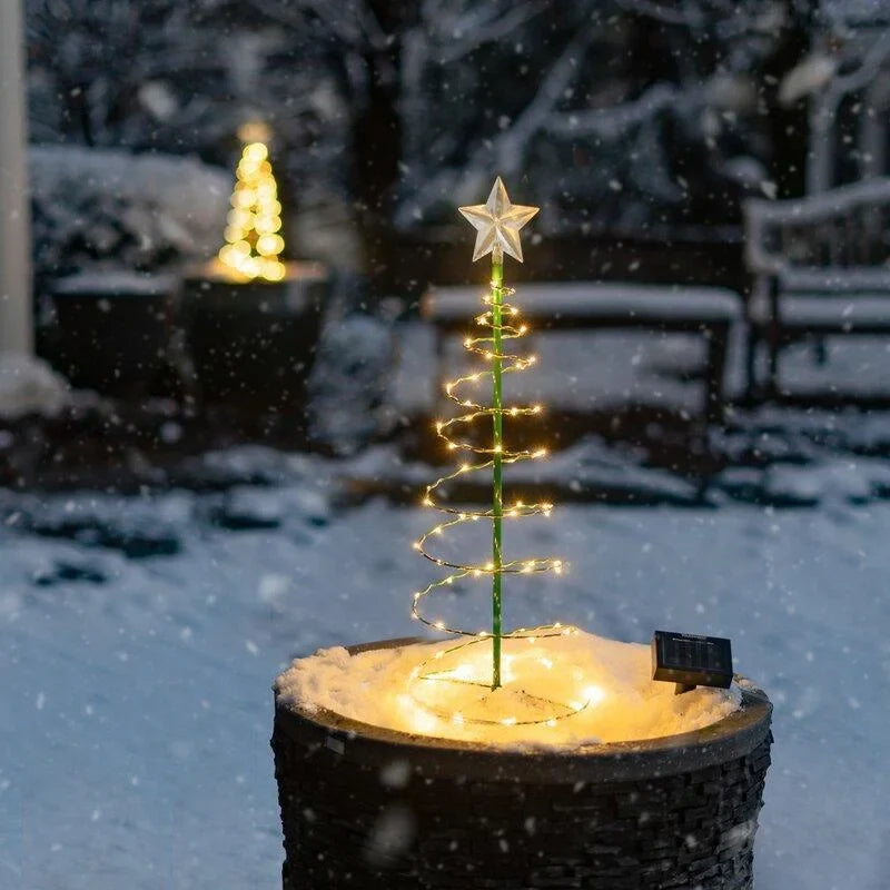 Solar LED Christmas Tree Light – Outdoor Waterproof Garden Decor