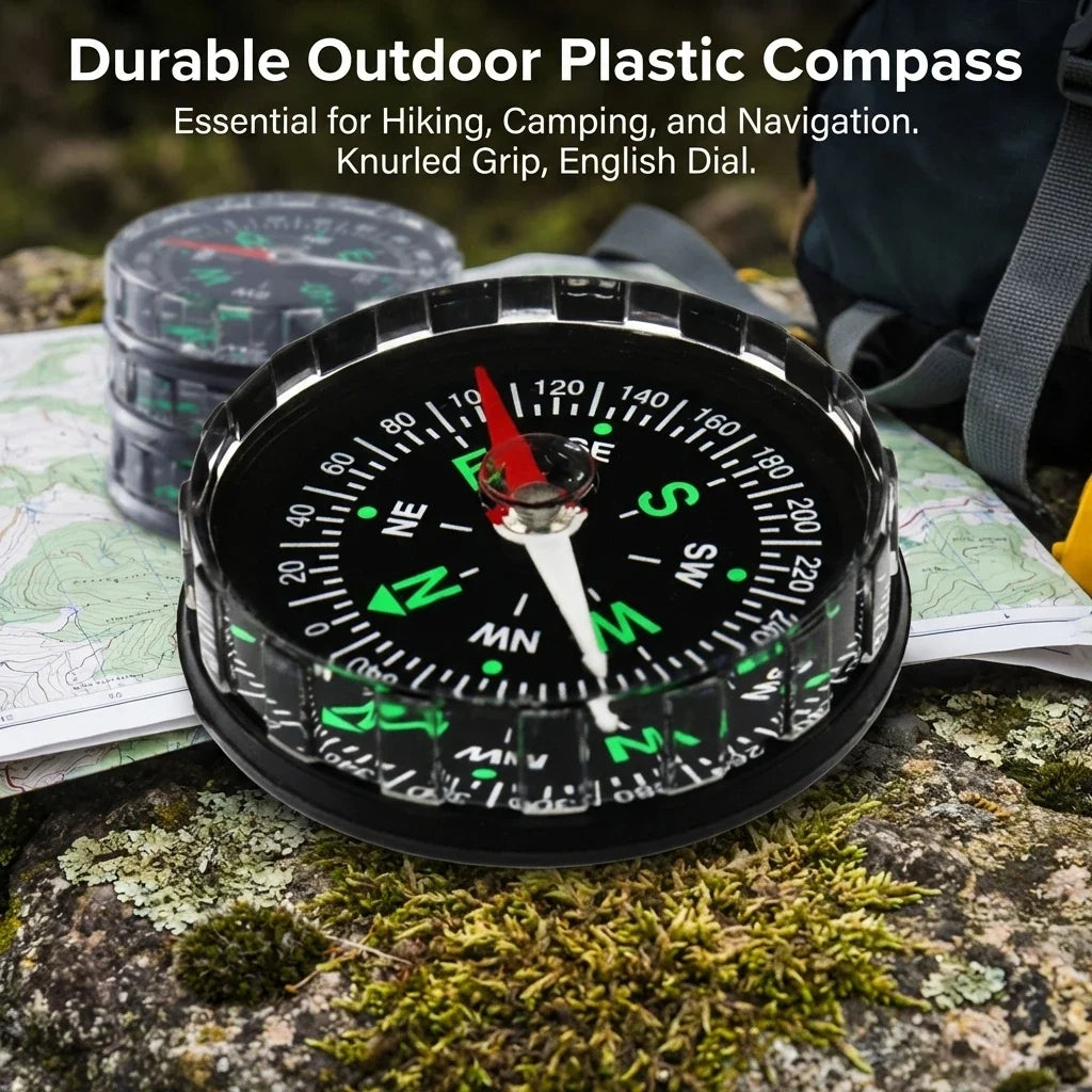 Handheld Magnetic Compass – Serrated Edge Outdoor Navigation