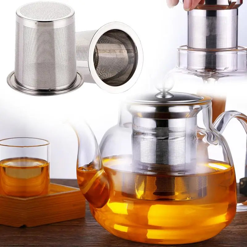Mesh Tea Infuser Reusable Strainer Teapot Stainless Steel Loose Leaf