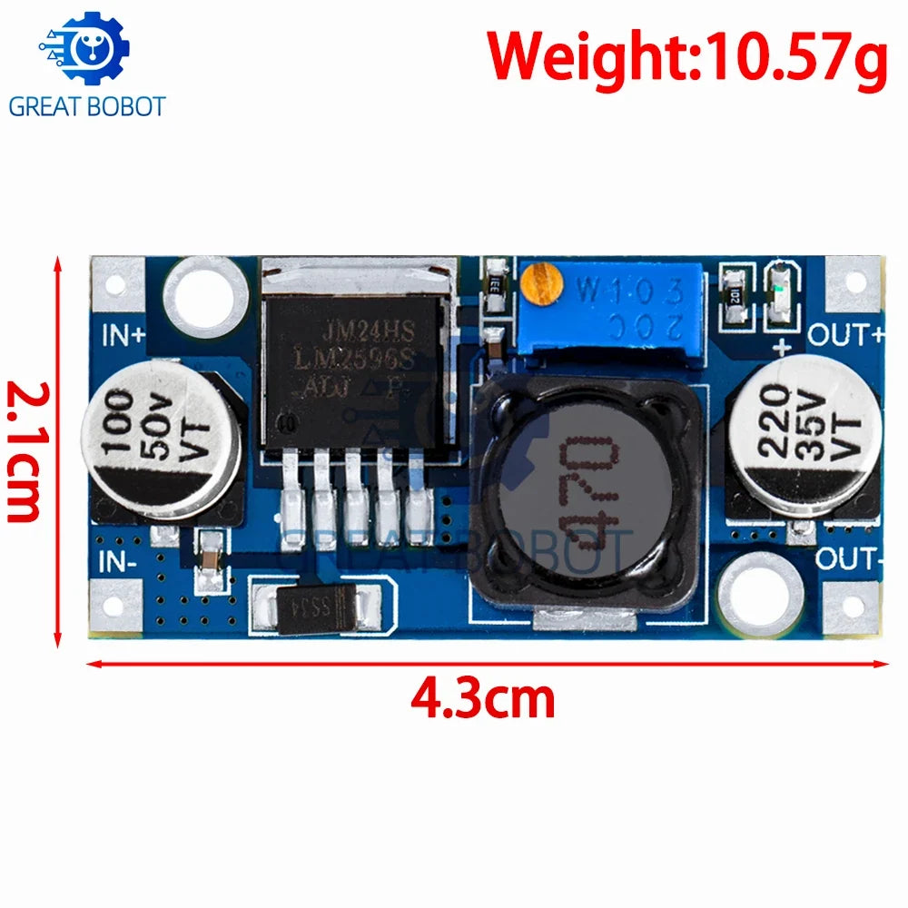 LM2596 DC-DC Buck Converter 3A Adjustable Step-Down Module