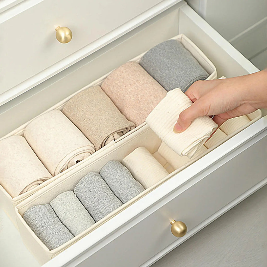 Long Storage Container Bin Space-saving Foldable Fabric Bins Durable