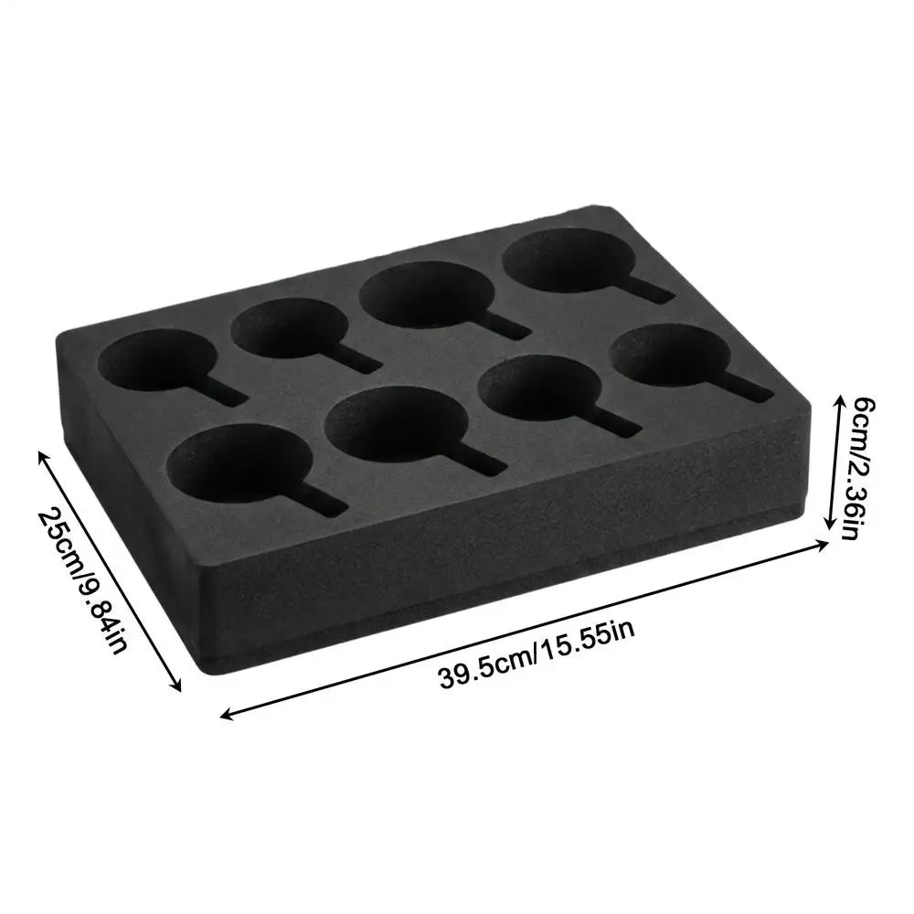 8-Hole Foam Cup Carrier Tray | Anti-Slip Reusable Drink Holder