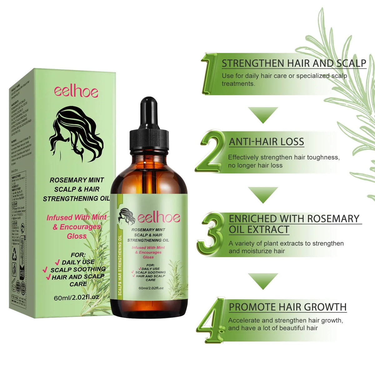 Rosemary Essential Oil for Hair – Nourishes, Smoothes & Repairs