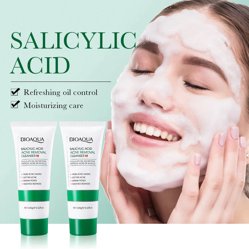 BIOAQUA Salicylic Acid Face Wash – Acne & Oil Control 100g