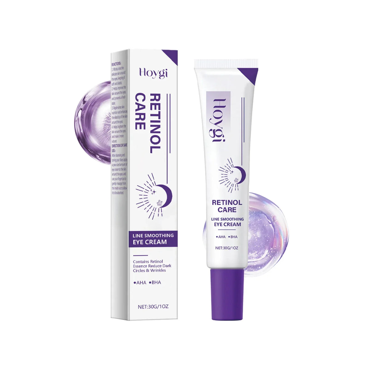 Hoygi Retinol Eye Cream – Dark Circles & Anti-Wrinkle 30g
