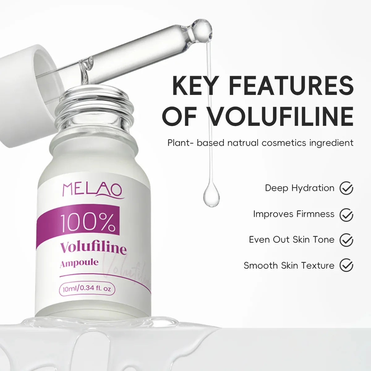 100 Pure Volufiline Plumping Ampoule Serum Skin Care Essential Facial