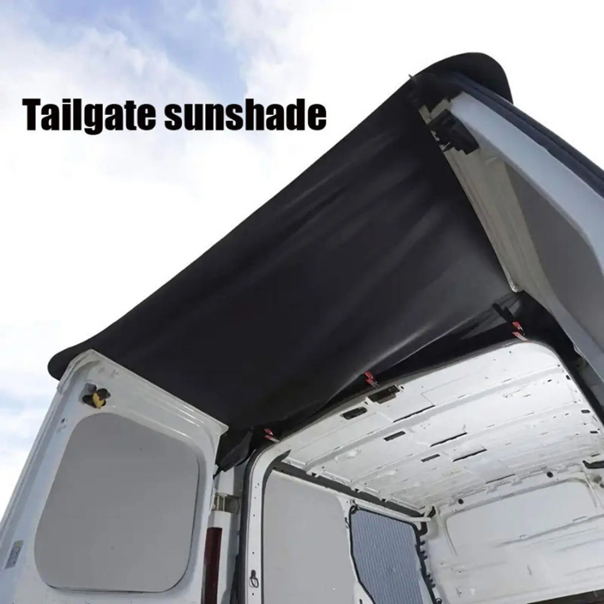 Universal Waterproof RV Rear Door Awning | UV Sun Blocker