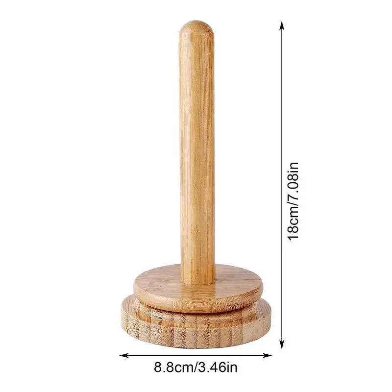 Yarn Holder Stand Wood Manual Winder Dispenser Rotating Ball Storage