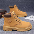 Men's High-Top Lace-Up Motorcycle Desert Boots | YBQJOO