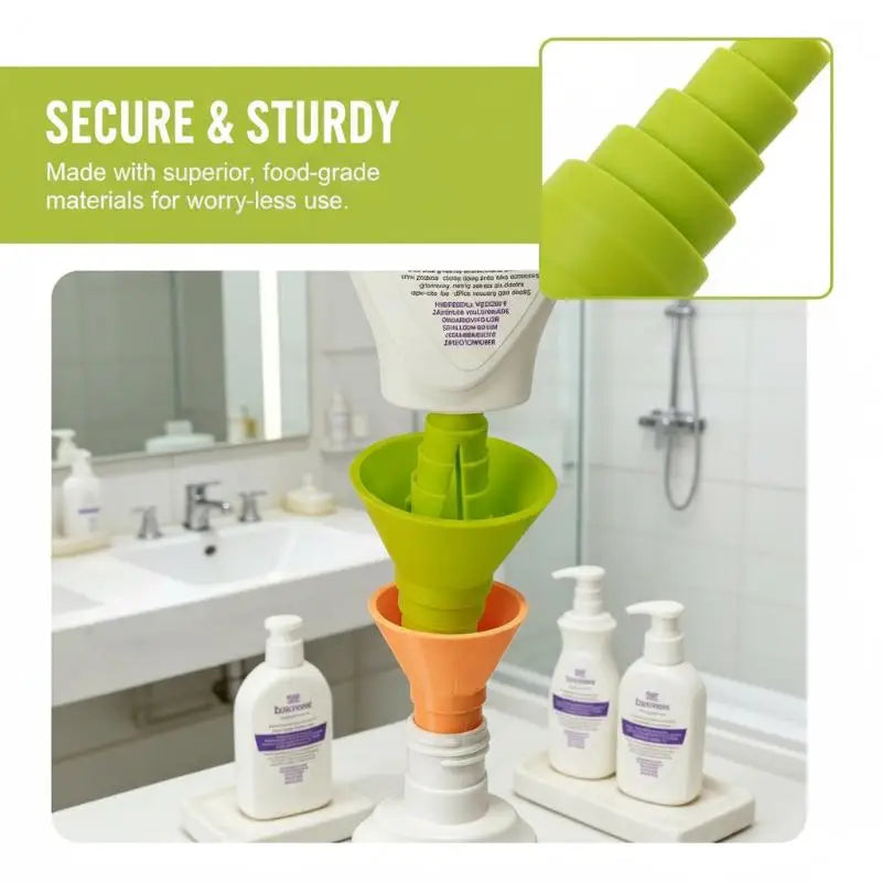 Universal Bottle Emptying Kit – No-Waste Liquid Transfer Funnel