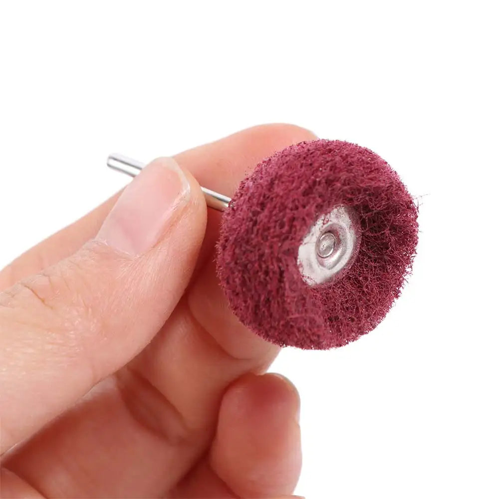10pcs Nylon Fiber Abrasive Drill Brush – Polishing & Buffing Set