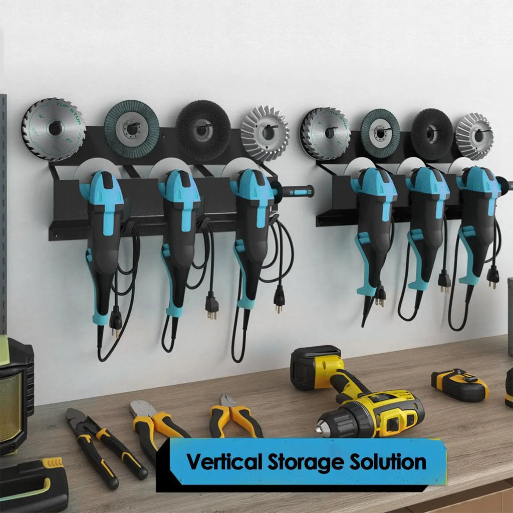 Angle Grinder Holder Metal Rack Stand Storage Wall Mount Bracket Cord