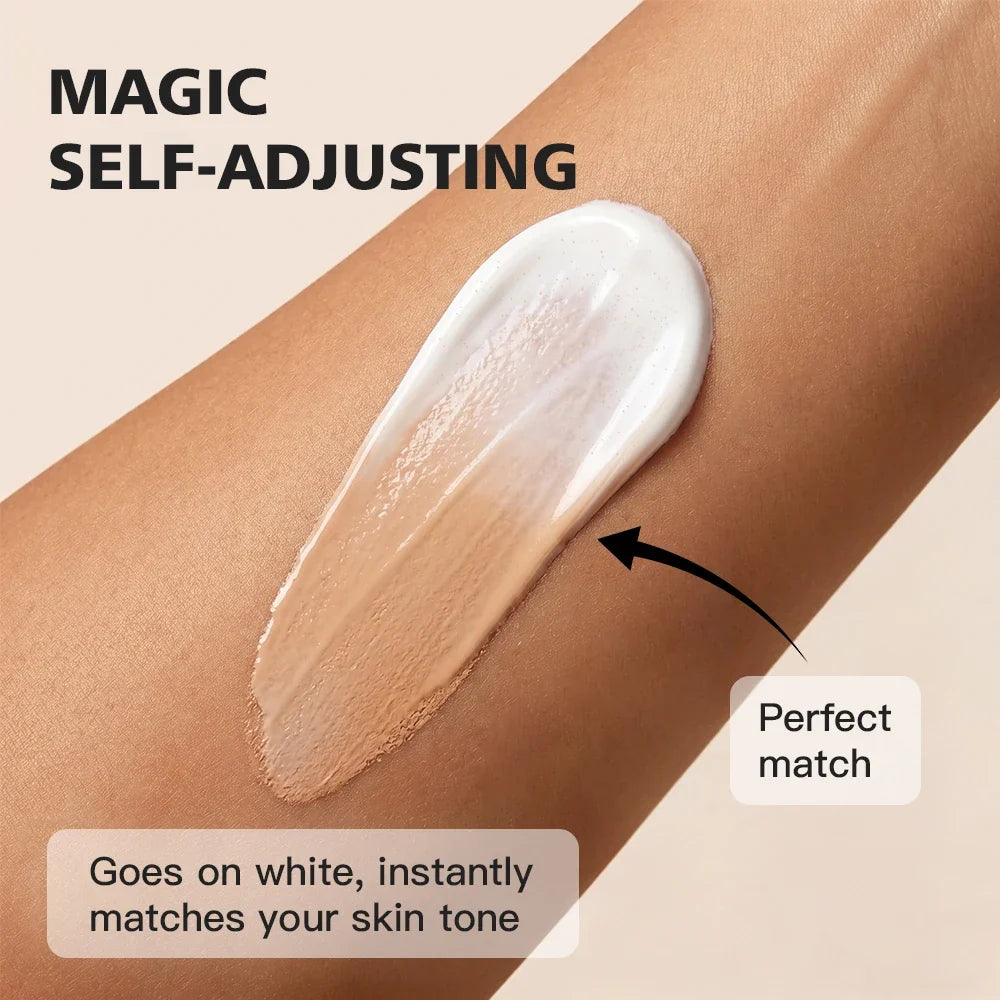 Color Changing Foundation – Adaptive Tone, Buildable & Dewy