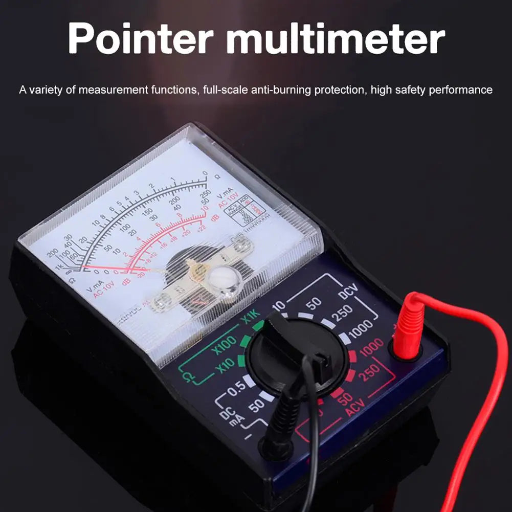 Pocket Analog Multimeter – AC/DC Voltage & Ohm Tester 110A
